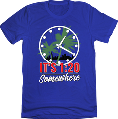 It's 1:20 Somewhere - Chicago Baseball Tee