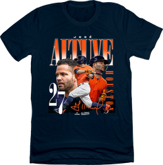 Jose Altuve Retro 90's Stack Houston MLBPA Tee