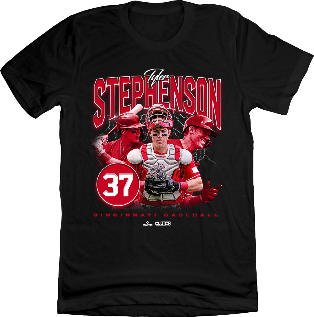 Tyler Stephenson Retro 90s black T-shirt In The Clutch