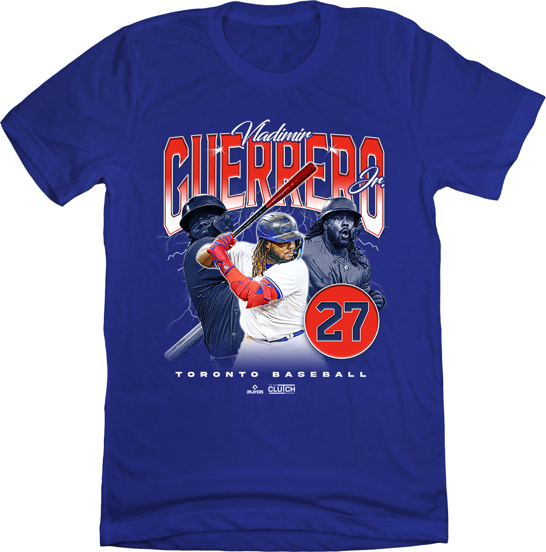 Vladimir Guerrero Jr. Retro 90s blue T-shirt