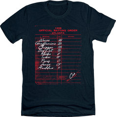 1998 Atlanta Batting Lineup Tee In The Clutch