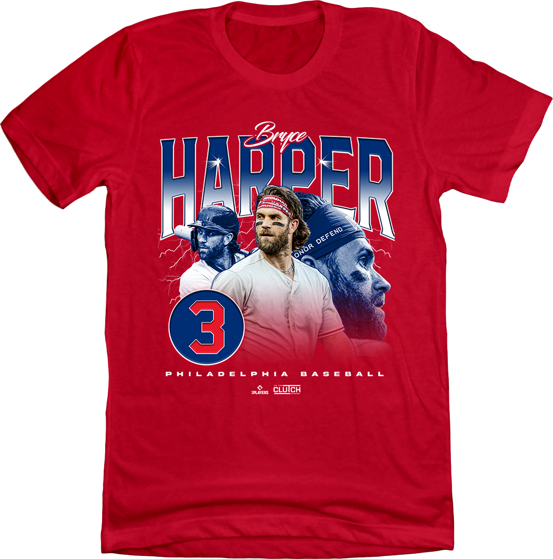 Bryce Harper 90s Retro red T-shirt In The Clutch