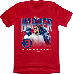 Bryce Harper 90s Retro red T-shirt In The Clutch