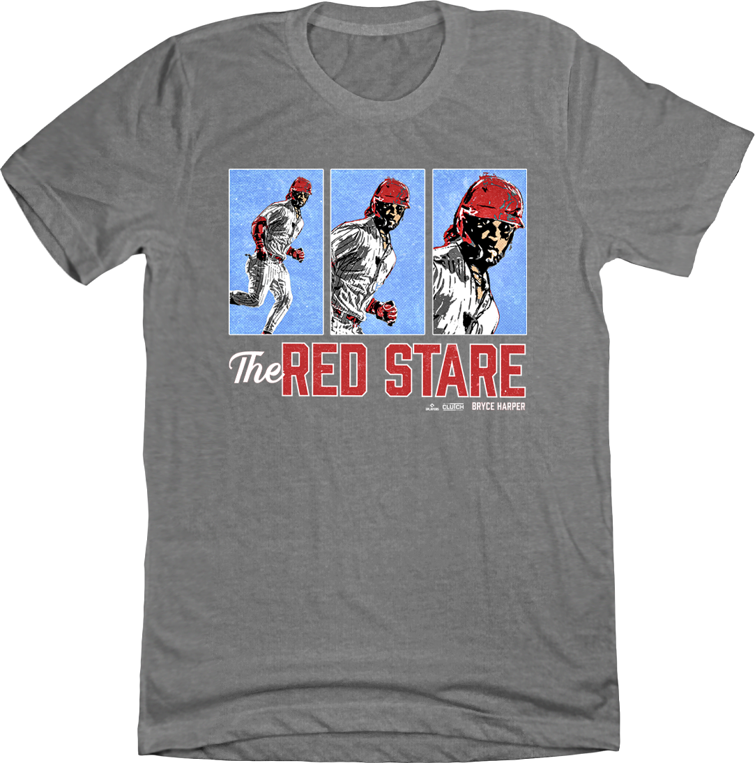 Bryce Harper Red Stare grey In The Clutch