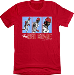 Bryce Harper Red Stare Red T-shirt In The Clutch