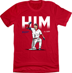 Bryson Stott HIM MLBPA tee In The Clutch red