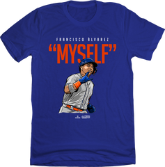 Francisco Alvarez Myself MLBPA tee blue In The Clutch