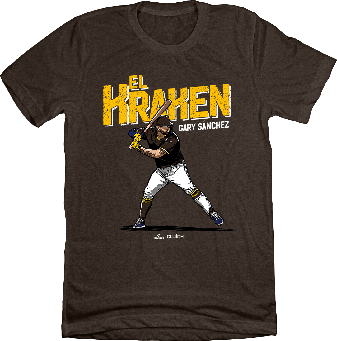 Gary Sanchez El Kraken MLBPA T-shirt brown In The Clutch