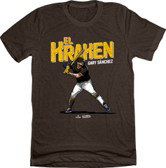 Gary Sanchez El Kraken MLBPA T-shirt brown In The Clutch