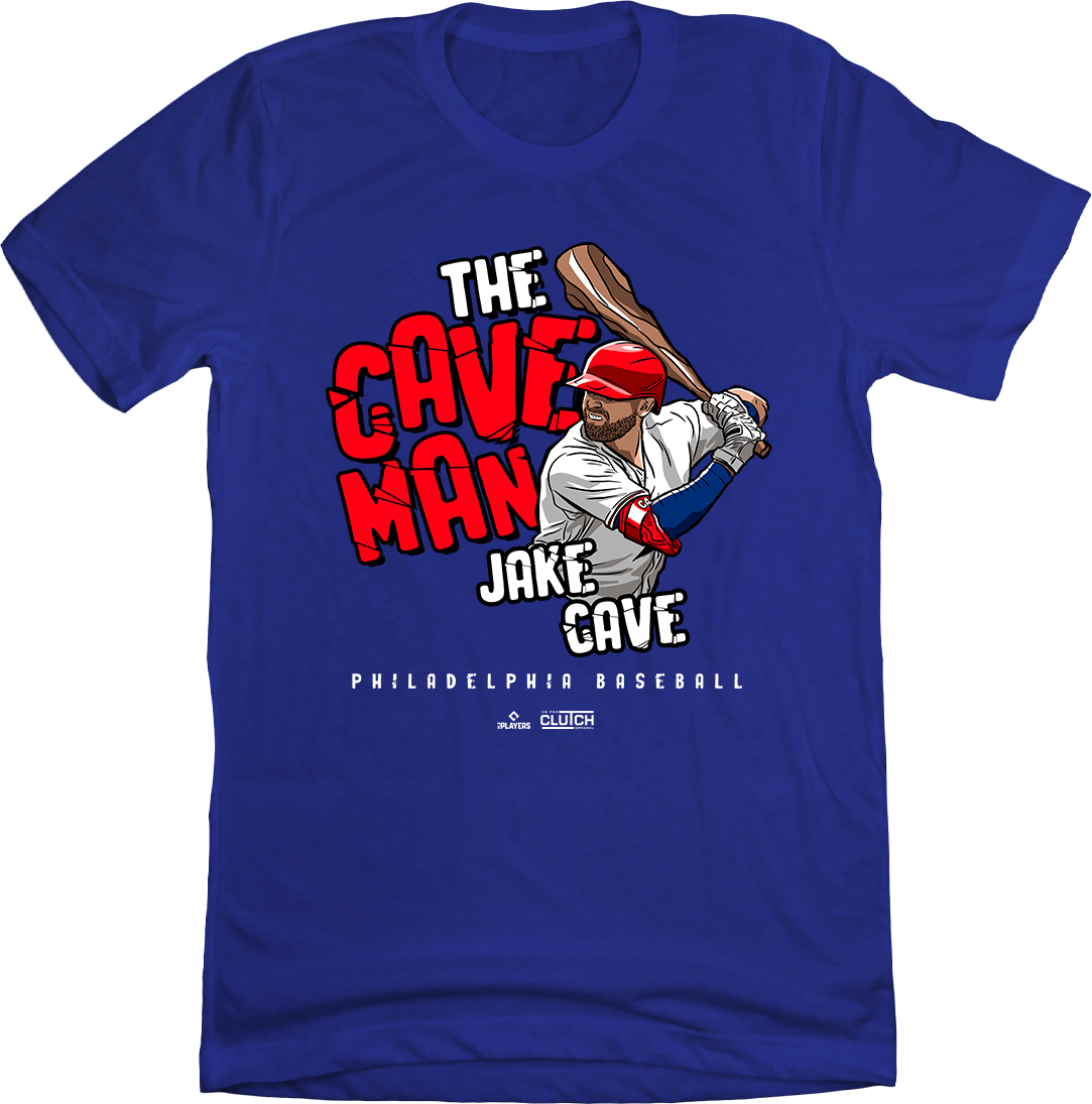 Jake Cave Caveman blue T-shirt In The Clutch