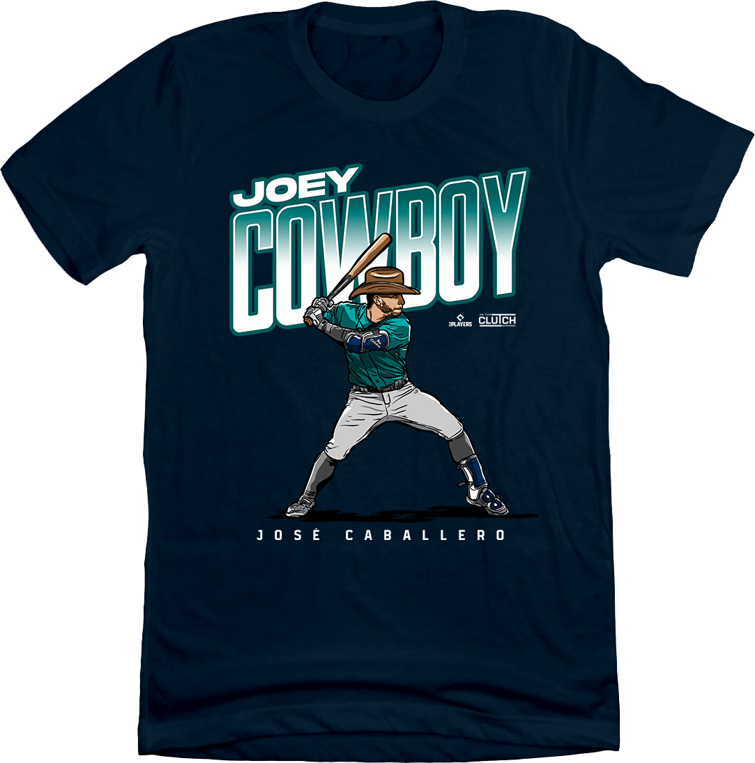 Joey Caballero Cowboy MLBPA Tee Navy Tee In The Clutch