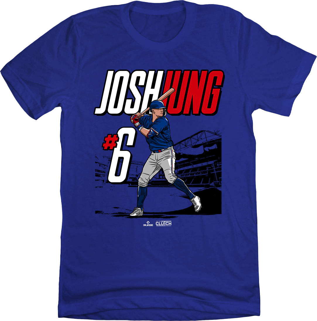 Josh Jung and the 6 MLBPA Tee blue T-shirt In The Clutch