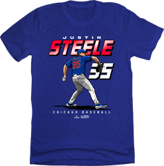 Justin Steele MLBPA T-shirt blue In The Clutch