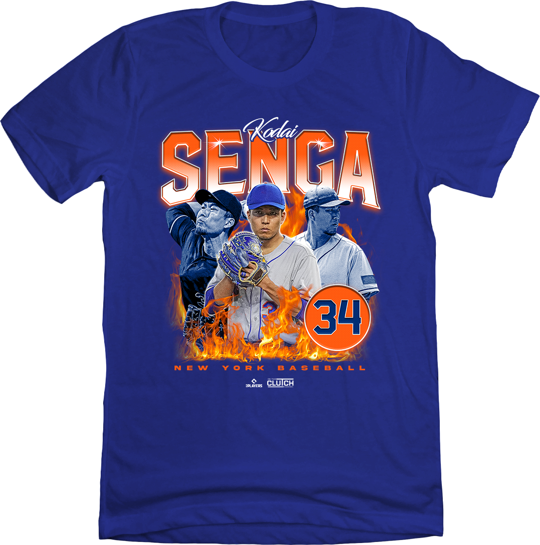 Kodai Senga 90s Retro blue T-shirt In The Clutch