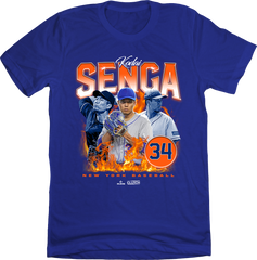 Kodai Senga 90s Retro blue T-shirt In The Clutch