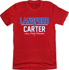 Langford Carter All for Texas MLBPA Tee