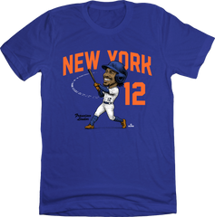 Francisco Lindor “Mr. Smile” Caricature Shirsey