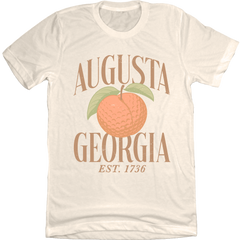 Augusta Georgia Golf Peaches Est. 1736 Natural Tee
