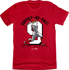Matt McLain Yippee-Ki-Yay MLBPA Tee Red In the Clutch