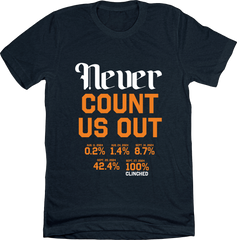 Never Count Us Out - Detroit Baseball Tee