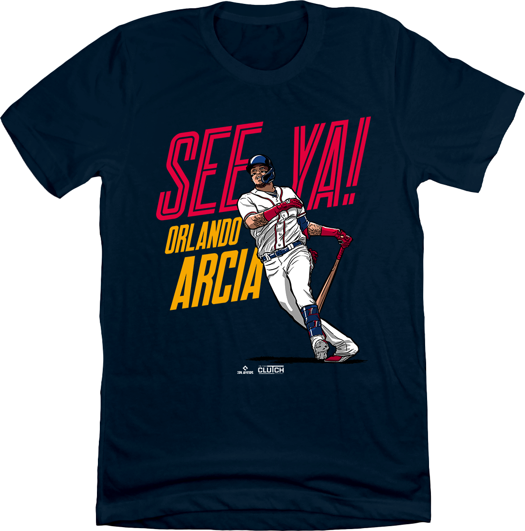 Orlando Arcia See Ya! MLBPA Tee navy T-shirt In The Clutch