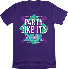 Party Like It's 2001 Arizona Baseball Purple Inn The Clutch