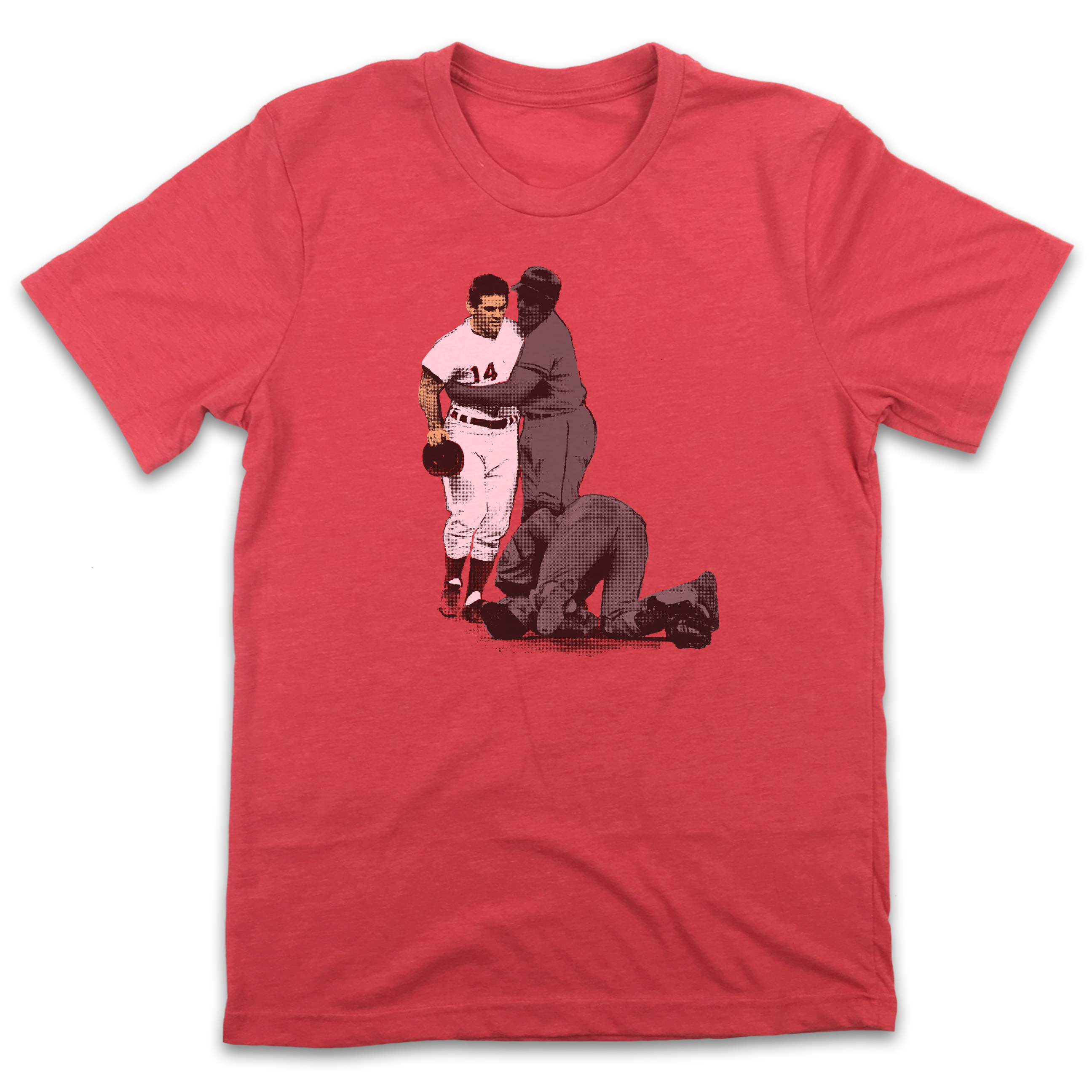 Pete Rose Levels Ray Fosse - Cincy Shirts