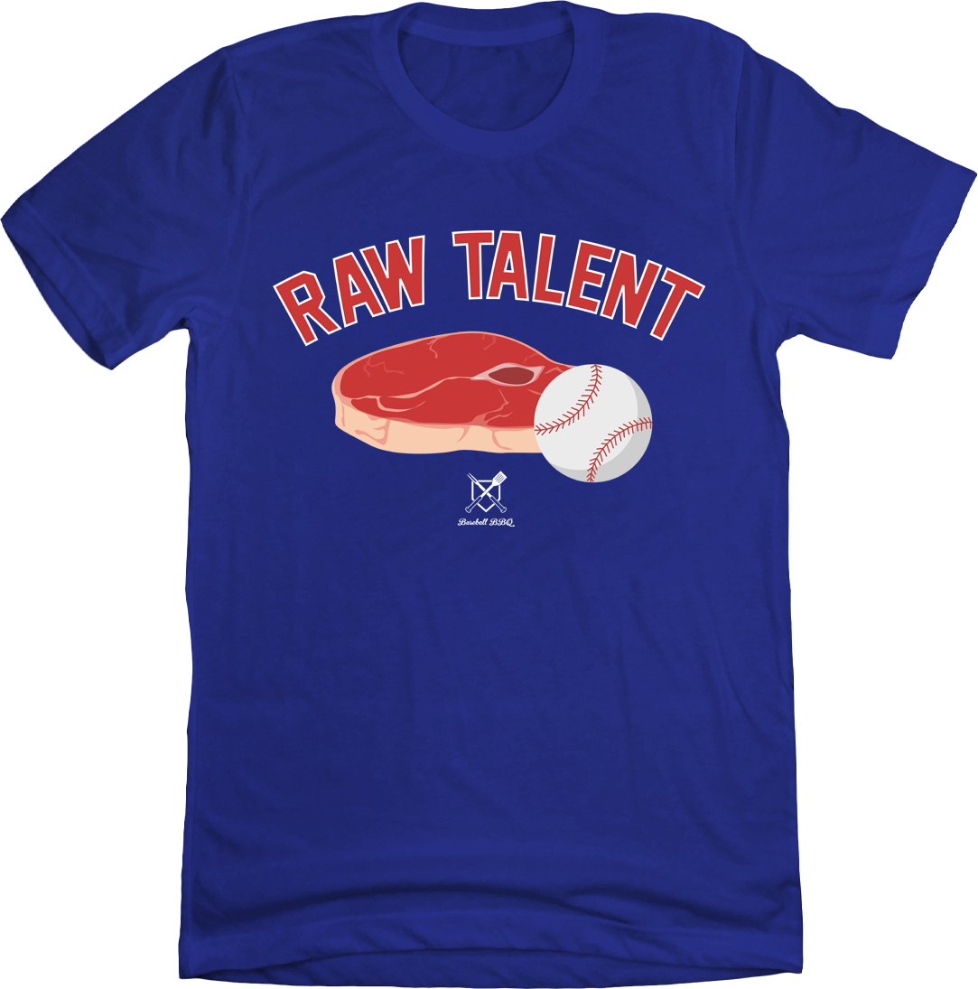 Raw Talent - Baseball BBQ Royal Tee