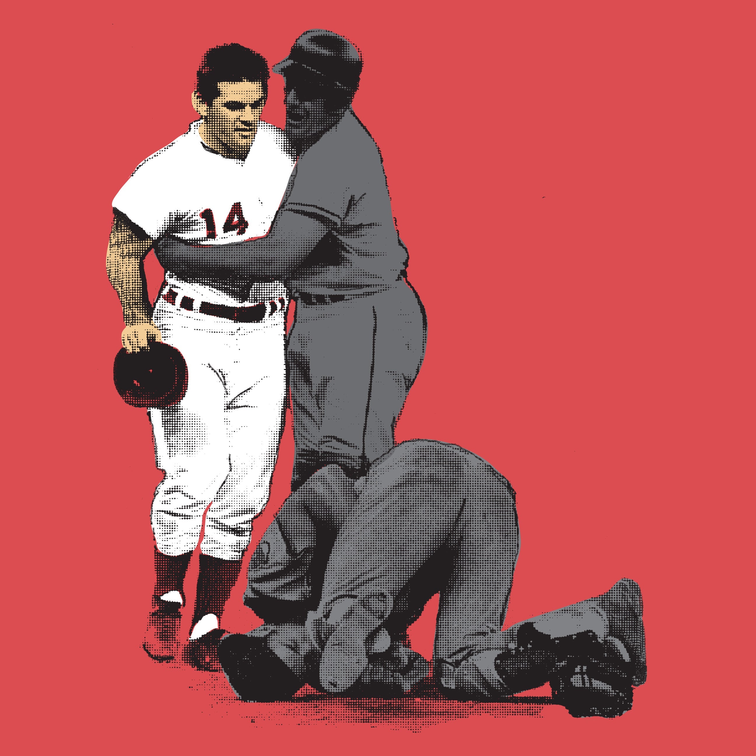 Pete Rose Levels Ray Fosse - Cincy Shirts