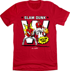 De La Cruz and McLain Slam Dunk MLBPA red tee In The Clutch