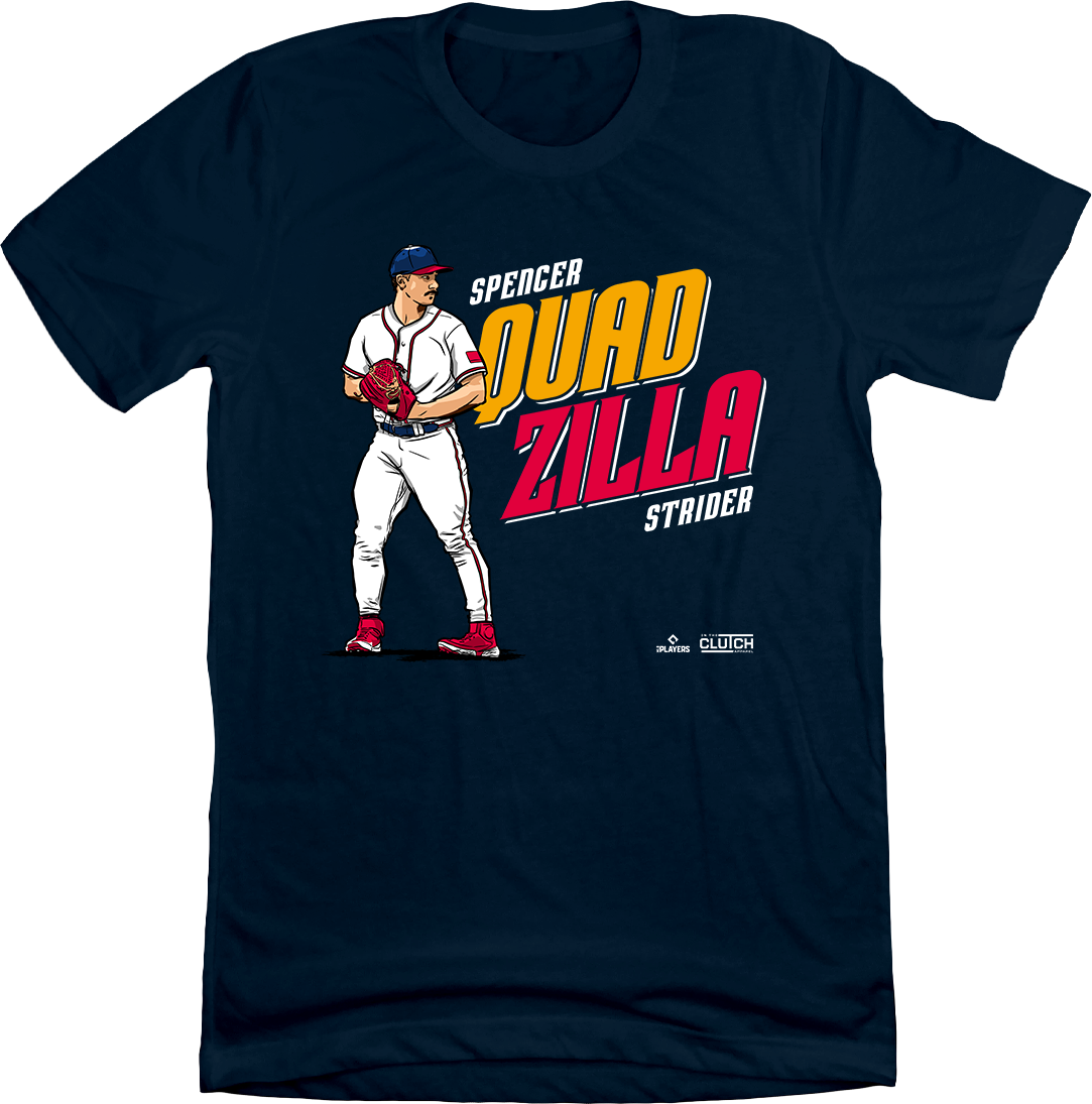 Spencer Strider Quadzilla MLBPA Tee Navy In The Clutch