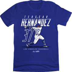 Teoscar Hernández Name and Number MLBPA LAD In The Clutch