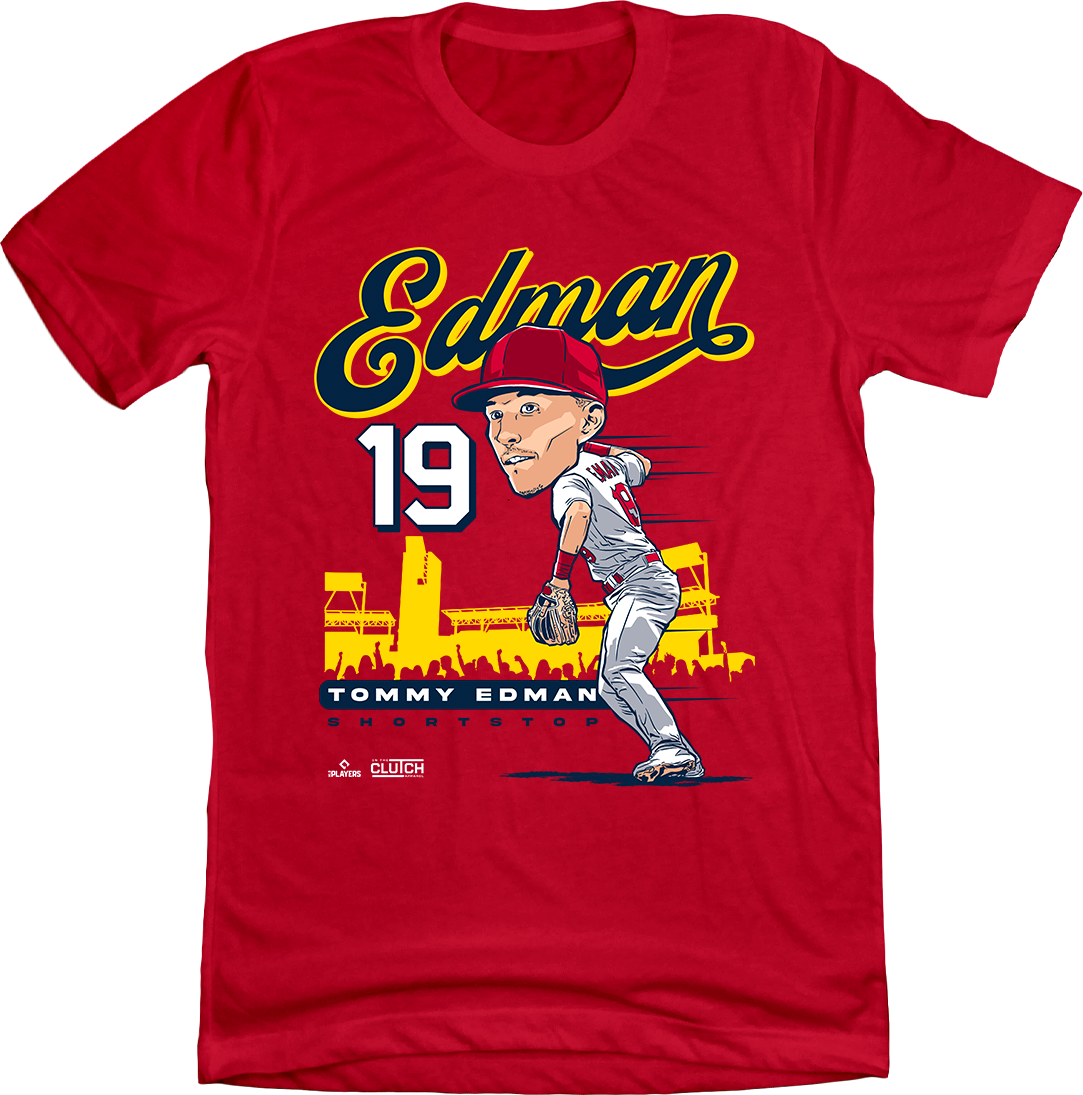 Tommy Edman MLBPA Tee Red T-shirt In The Clutch