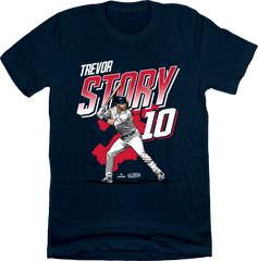 Trevor Story City Map T-shirt In The Clutch