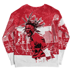 Elly De La Cruz Through the Snow Ugly Christmas Sweatshirt