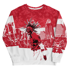 Elly De La Cruz Through the Snow Ugly Christmas Sweatshirt