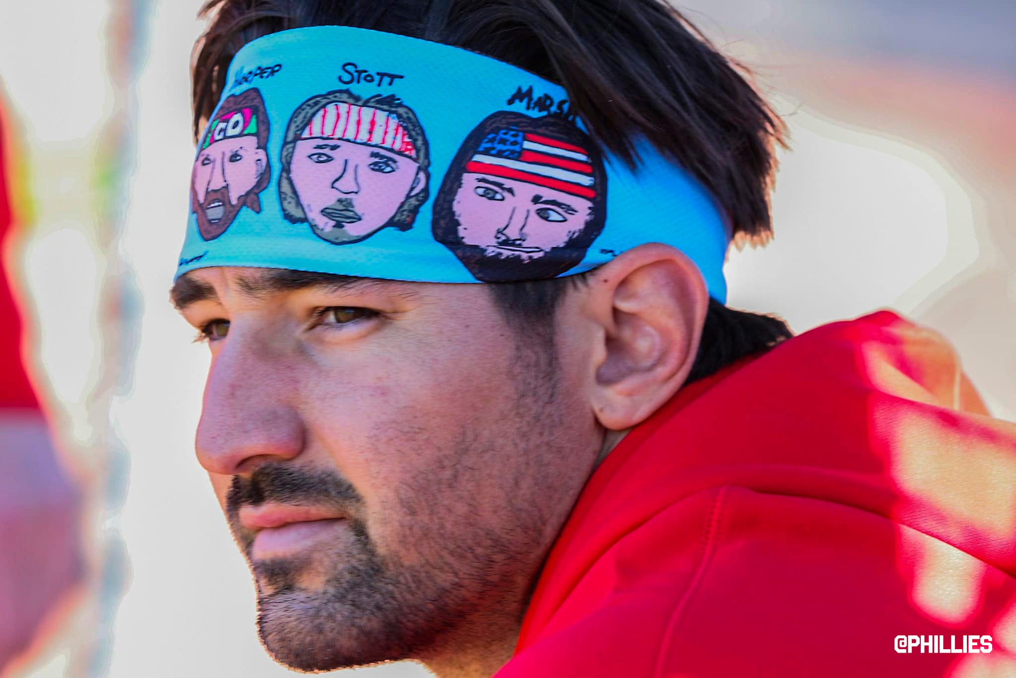 Nick Castellanos Wearing The Battle Cry Headband