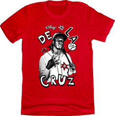 Elly De La Cruz Hand Sign MLBPA Tee red In The Clutch