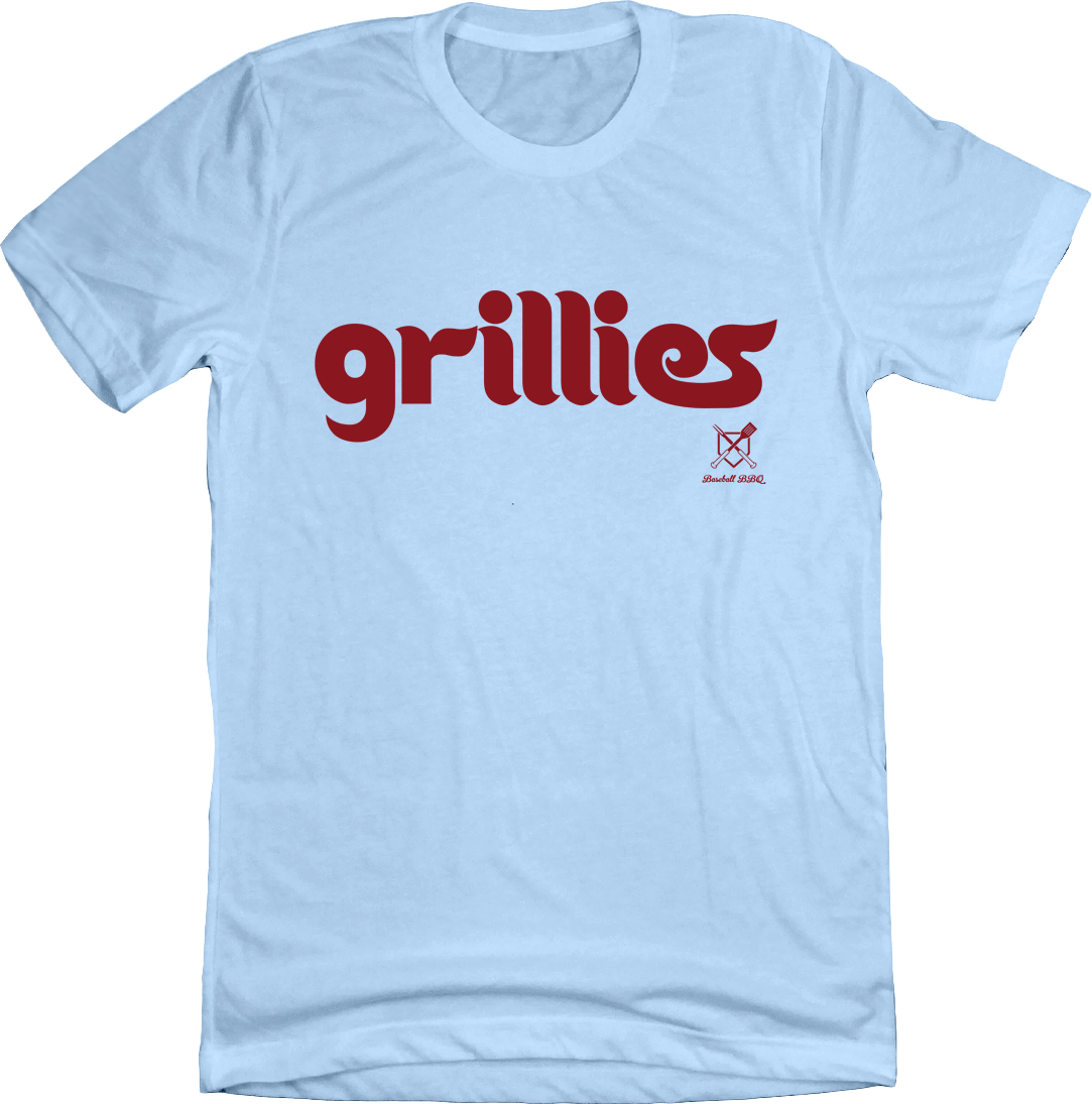 Grillies Logo Parody - Baseball BBQ Tee