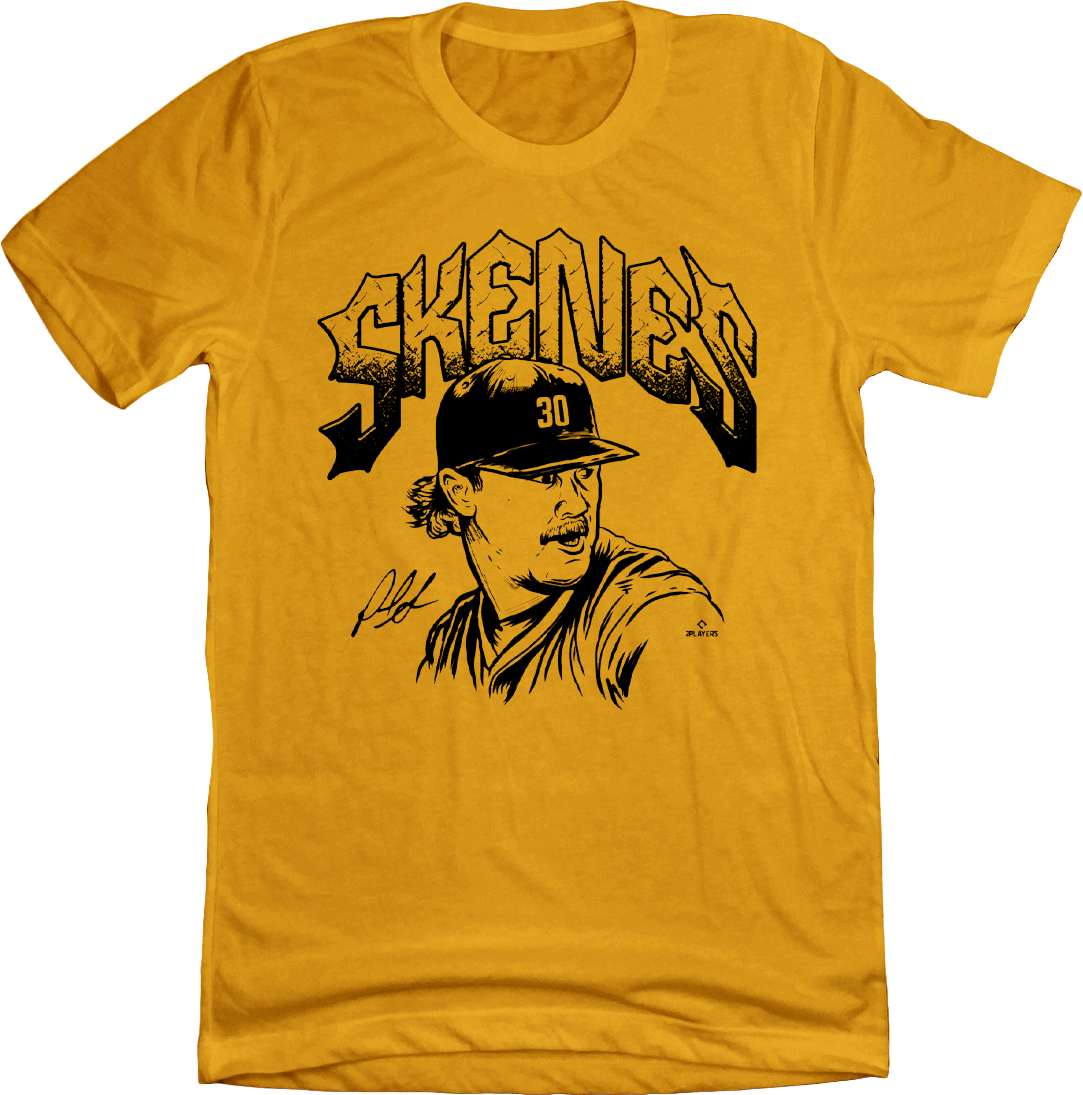 Heavy Metal Skenes Paul Skenes Tee featuring bold graphics and an edgy design celebrating the MLB pitcher.