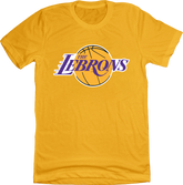 The Lebron's Basketball Team Gold Tee