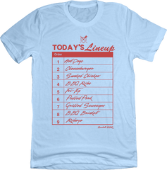 Baseball BBQ's Lineup Tee