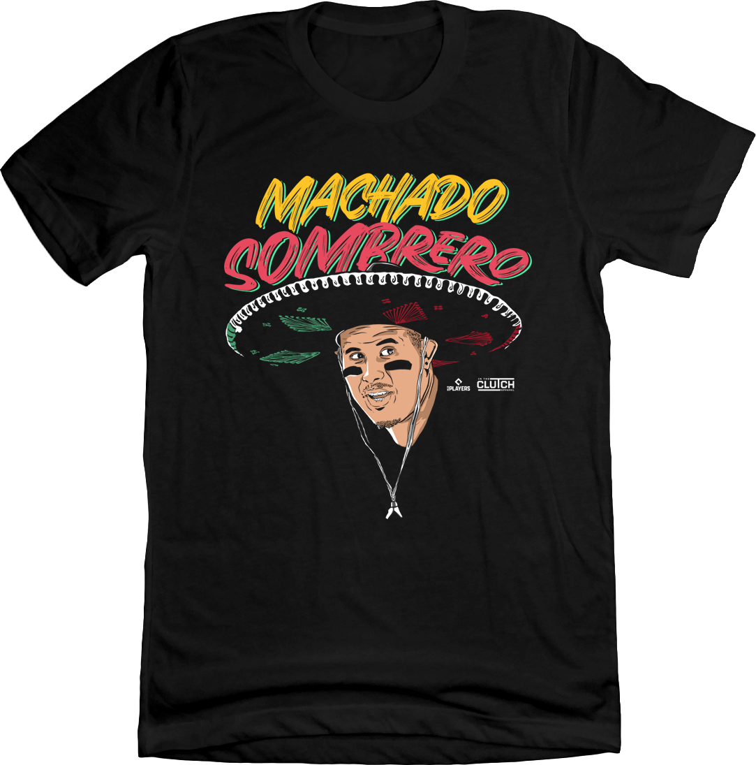 manny machado sombrero black tee