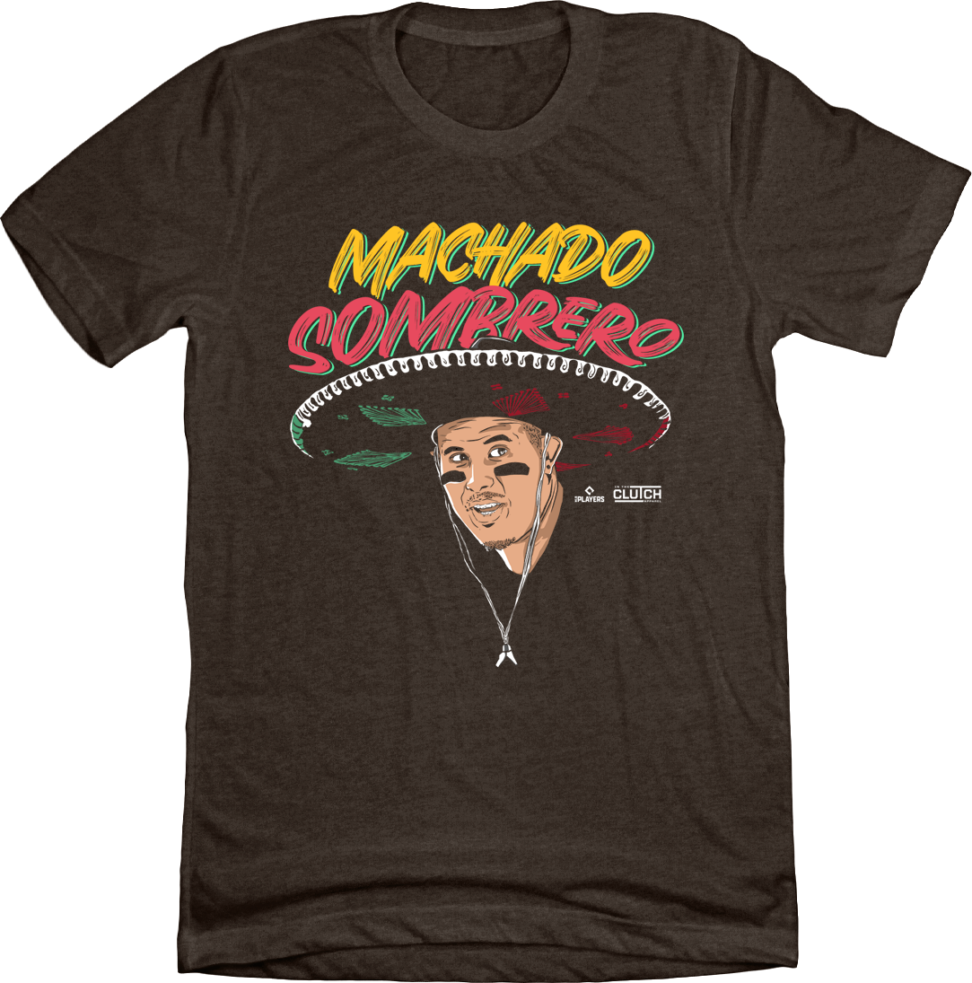 manny machado sombrero brown tee
