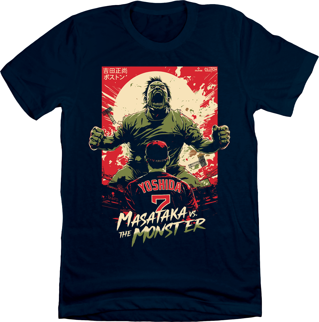 Masataka vs. The Monster navy tee In The Clutch