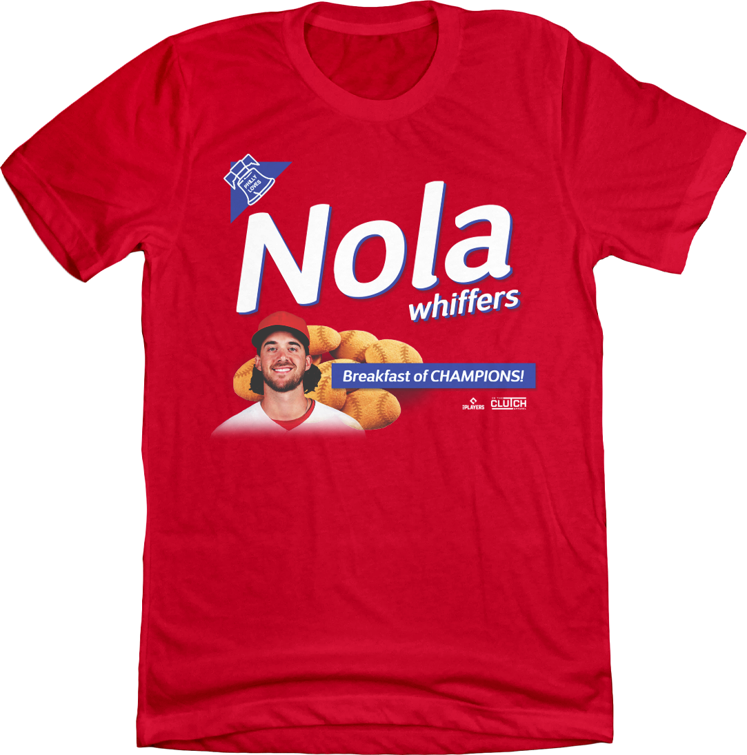 Nola Whiffers Aaron Nola MLBPA tee Red In The Clutch