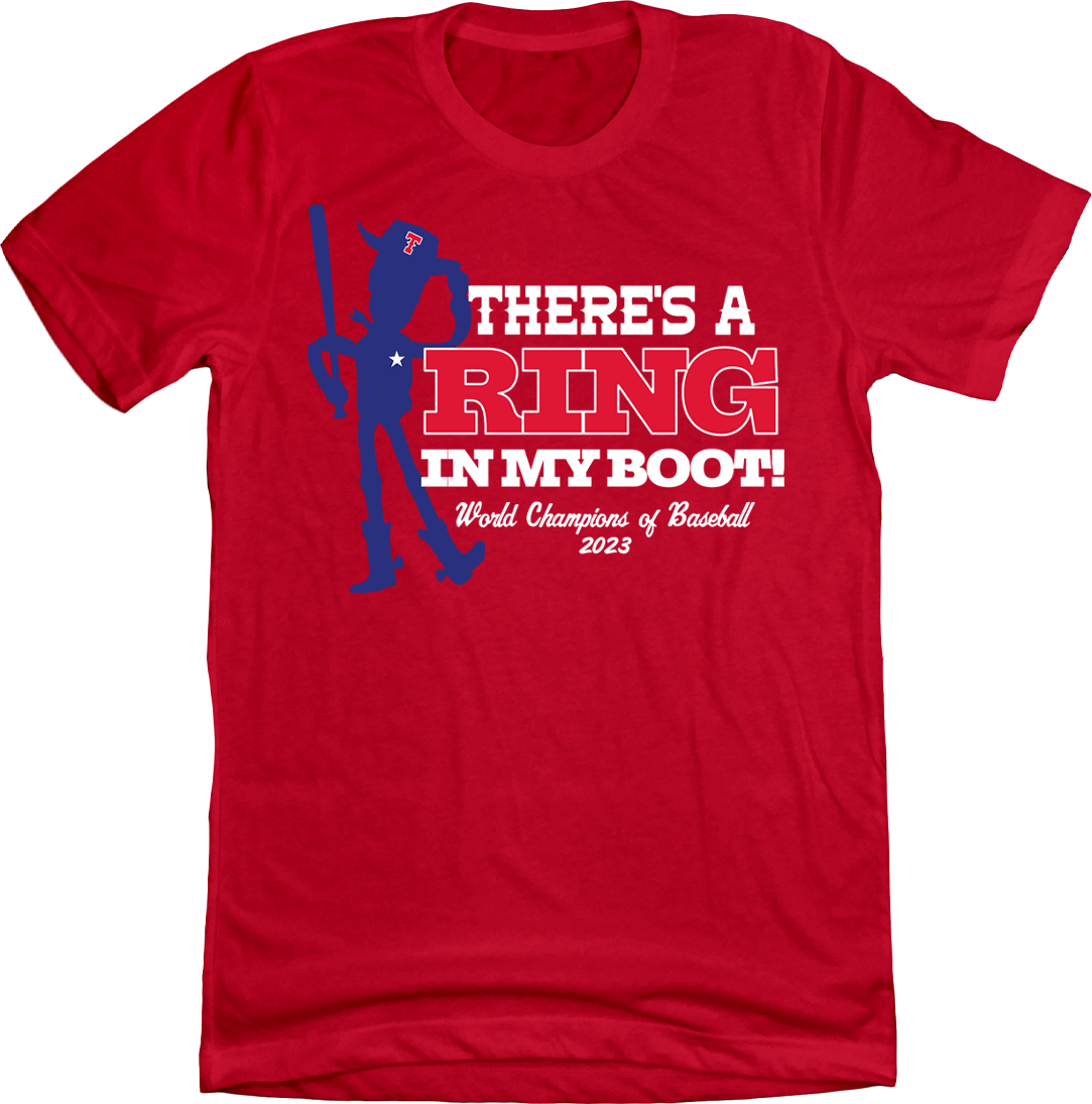 Texas There's a Ring in My Boot Red In The Clutch