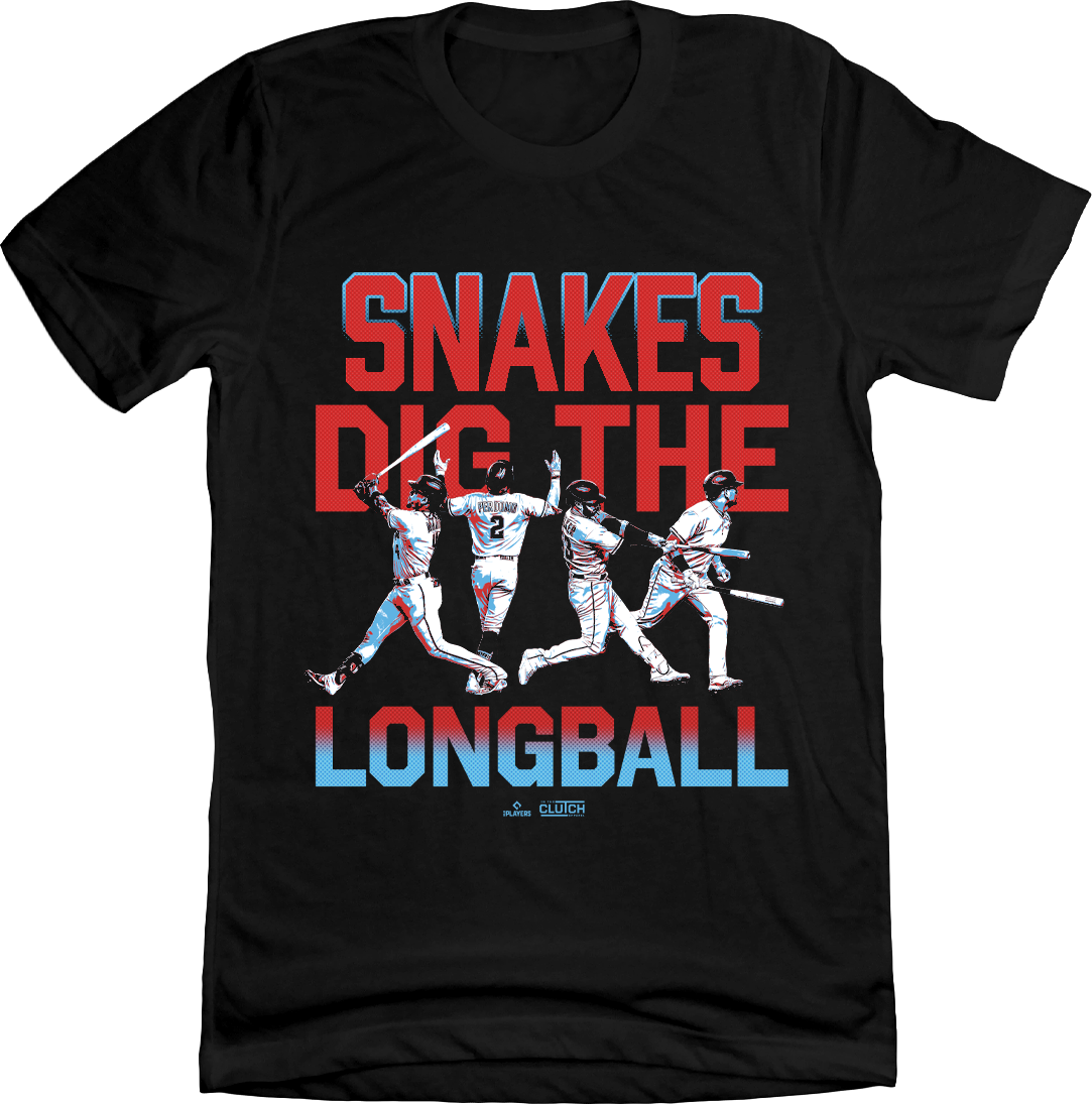 Snakes Dig The Longball Black T-shirt In The Clutch