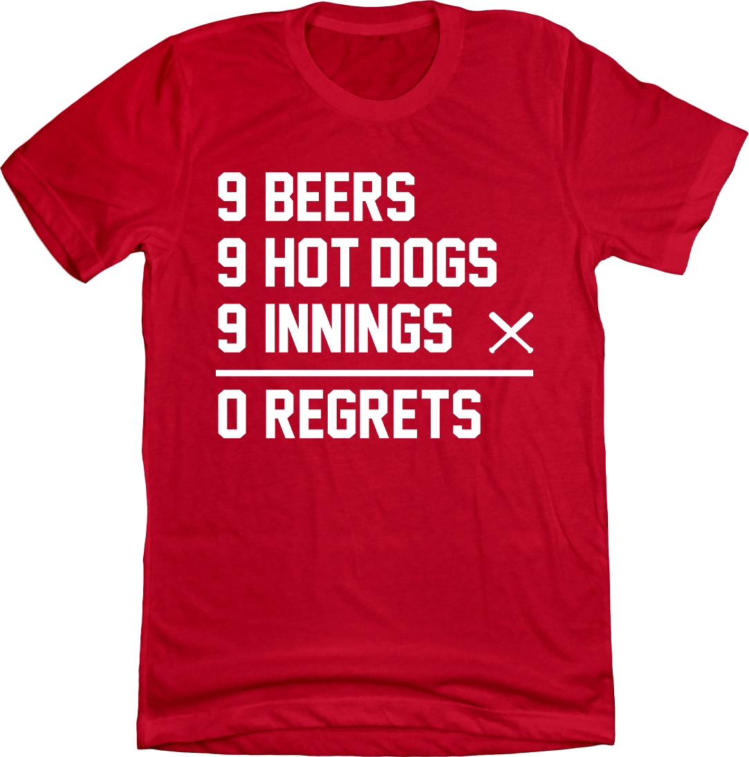9-9-9 Challenge - Red Baseball Tee