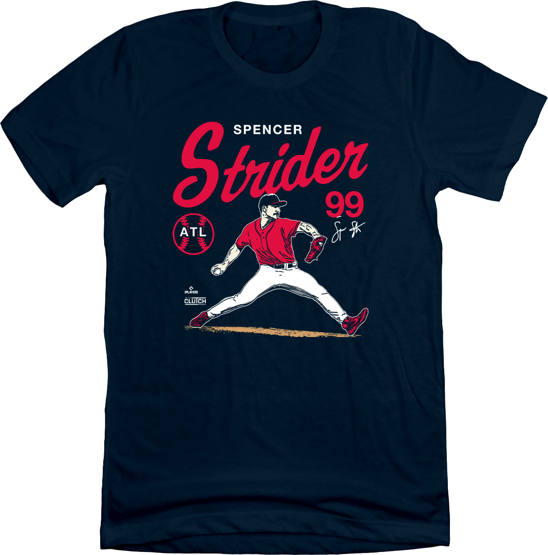 spencer strider unisex navy tee